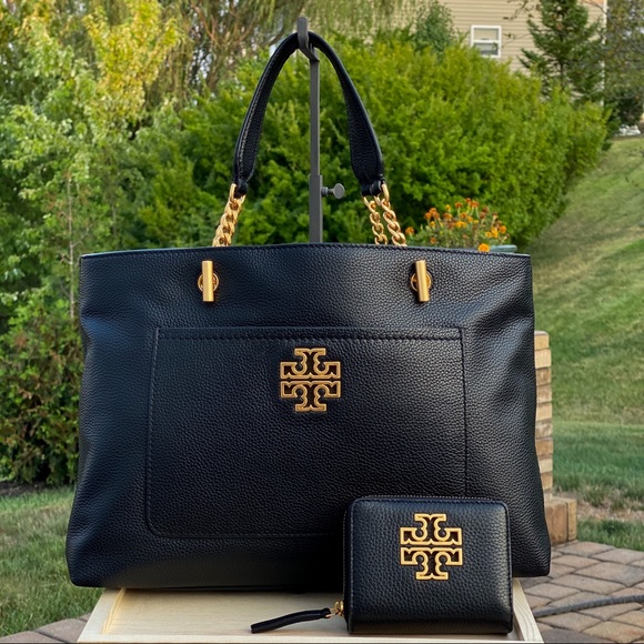 NWT Tory Burch Britten Satchel & Wallet Set - Picture 2 of 7